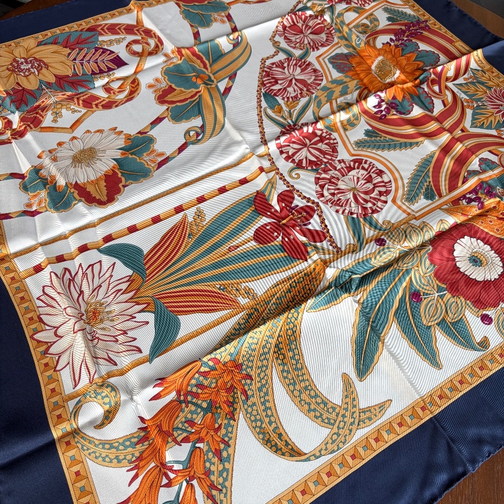 Vintage Silk Ferragamo Scarf, New in box, never worn